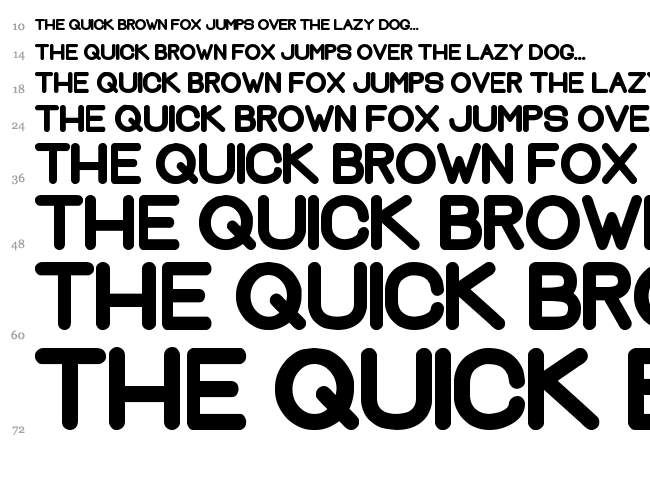 Greek House Fat font waterfall